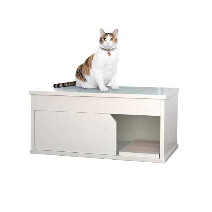 Way Basics Cat Litter Box Enclosure One Door - Image 5