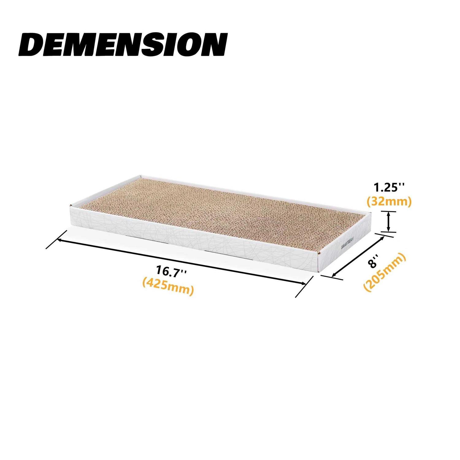 Cardboard Scratcher Pad Scratching Post:Smartbean 3PCS Cat Scratcher Cardboard,Cat Scratch Pad,Cat Scratching Post,Double-Sided Design for Double Lif - Image 4